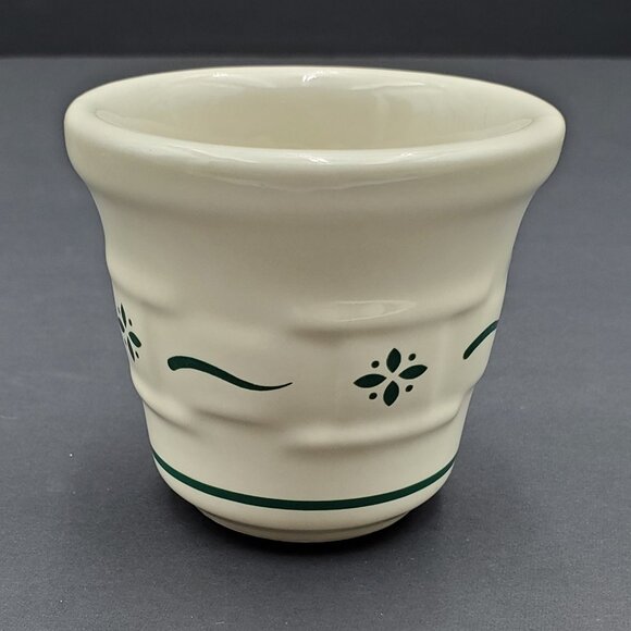 Longaberger Ivory Sugar Packet Holder Caddy Heritage Green Votive Candle Holder - Picture 6 of 6